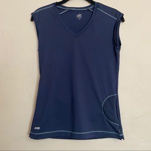 Alo Coolfit M Basic Blue Workout Tank Top